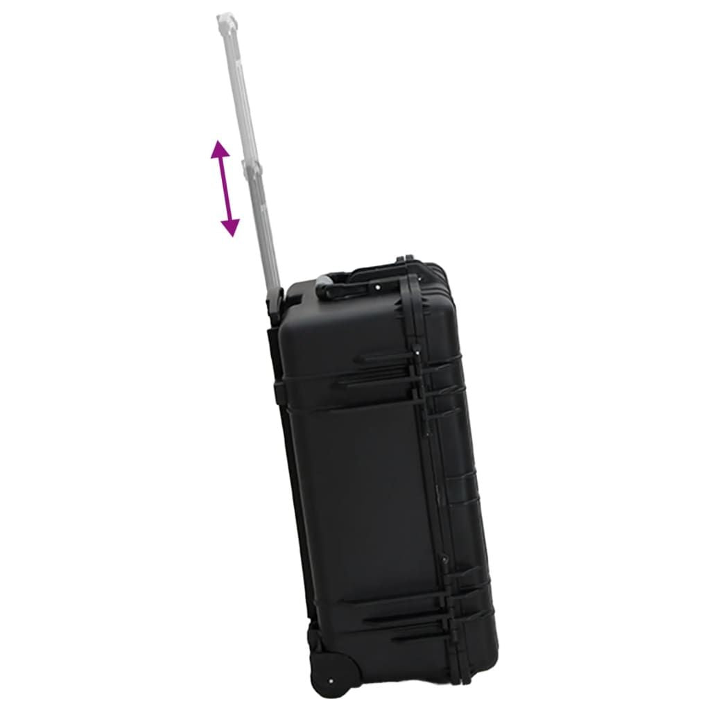 Wheeled Flight Case Black 22.8"x17.7"x10.6" PP