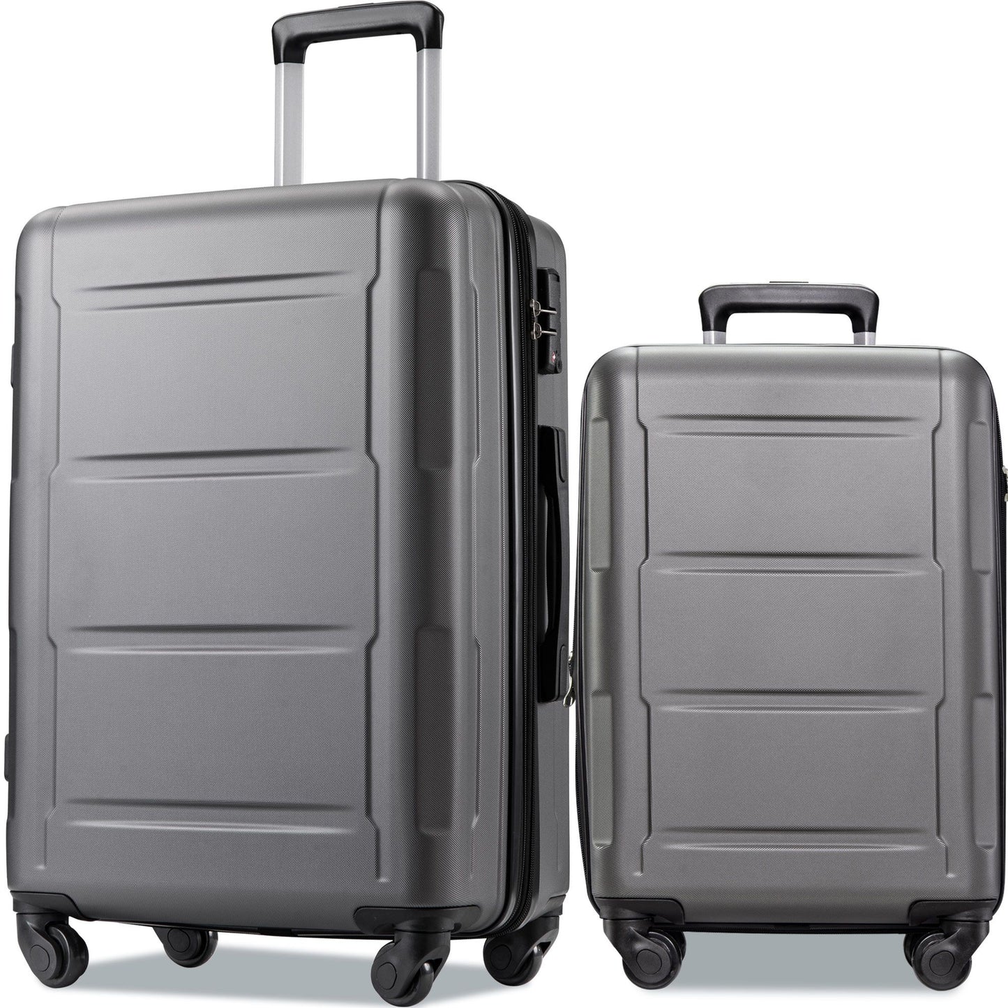 Expanable Spinner Wheel 2 Piece Luggage Set ABS Lightweight Suitcase with TSA Lock 20inch+28inch