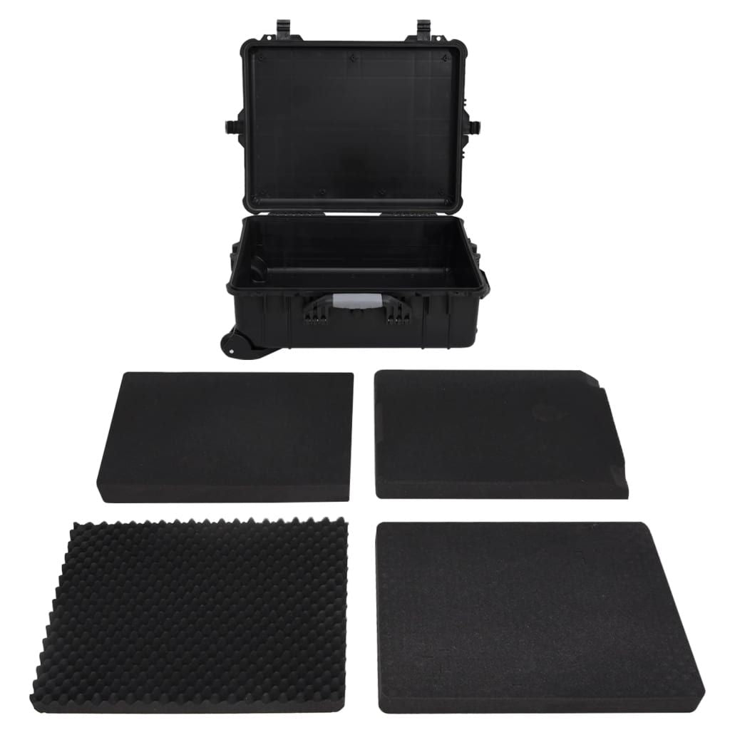 Wheeled Flight Case Black 24.8"x19.7"x9.1" PP