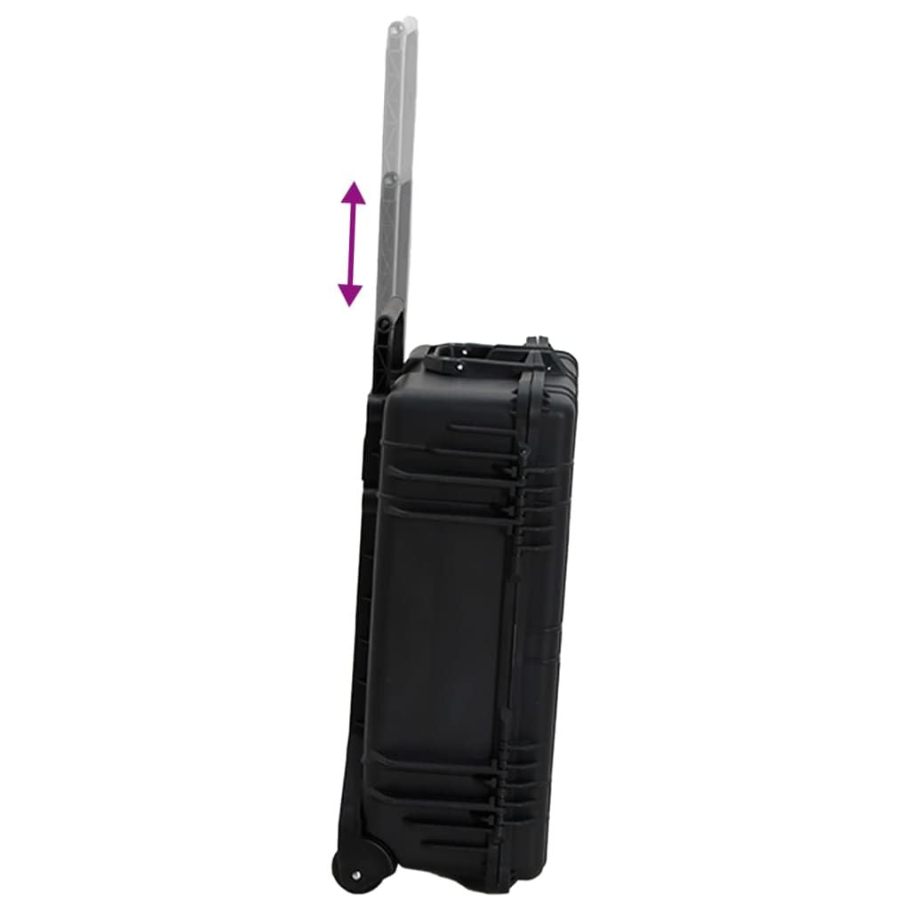 Wheeled Flight Case Black 24.8"x19.7"x9.1" PP