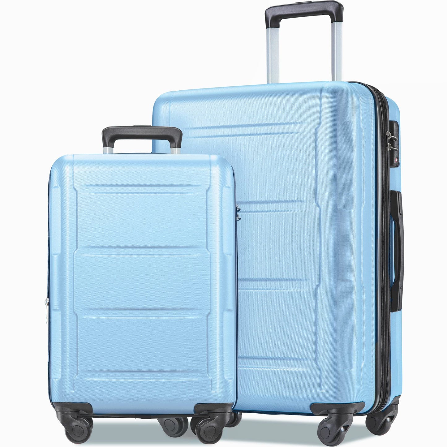 Expanable Spinner Wheel 2 Piece Luggage Set ABS Lightweight Suitcase with TSA Lock 20inch+28inch