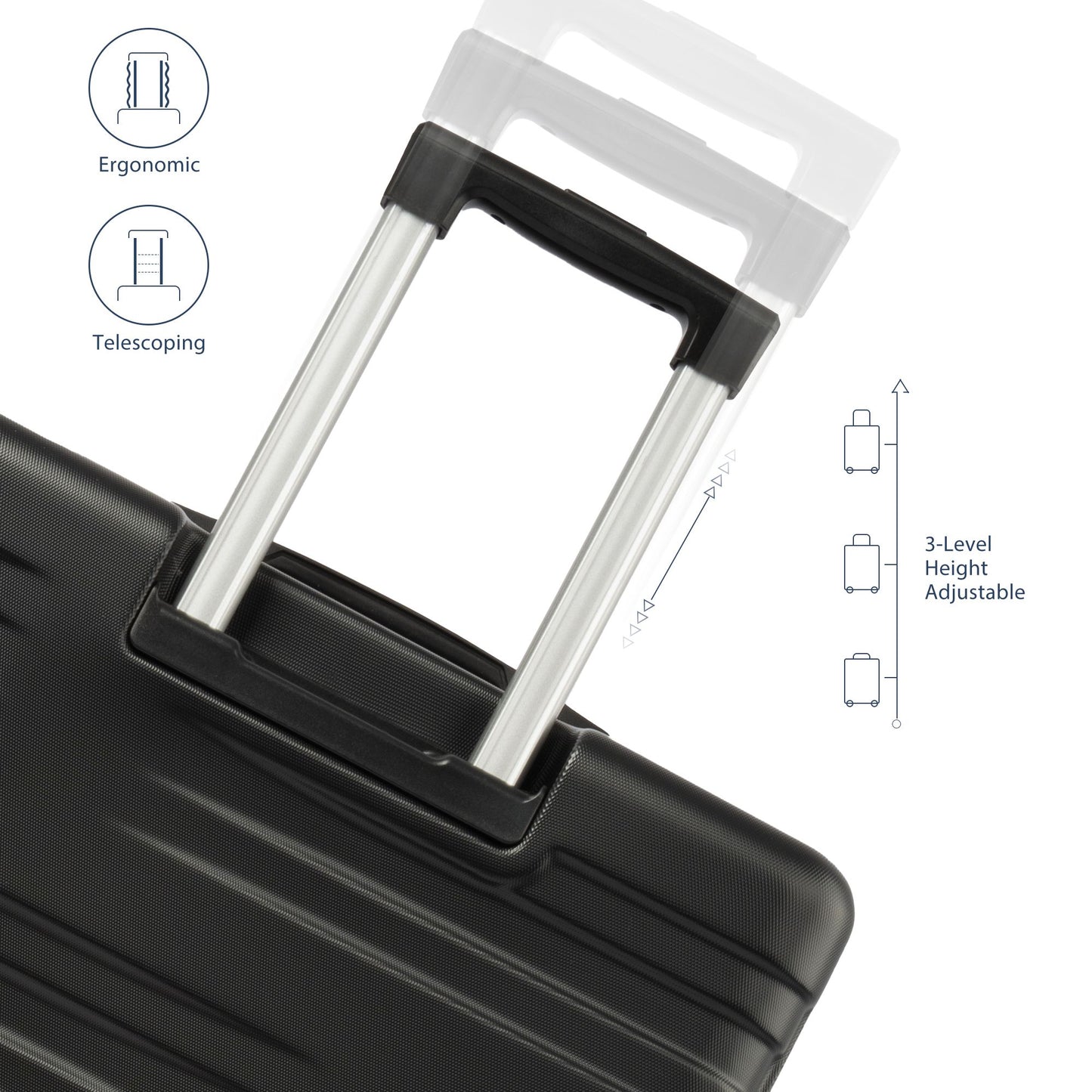 Merax Luggage with TSA Lock Spinner Wheels Hardside Expandable Luggage Travel Suitcase Carry on Luggage ABS 28"