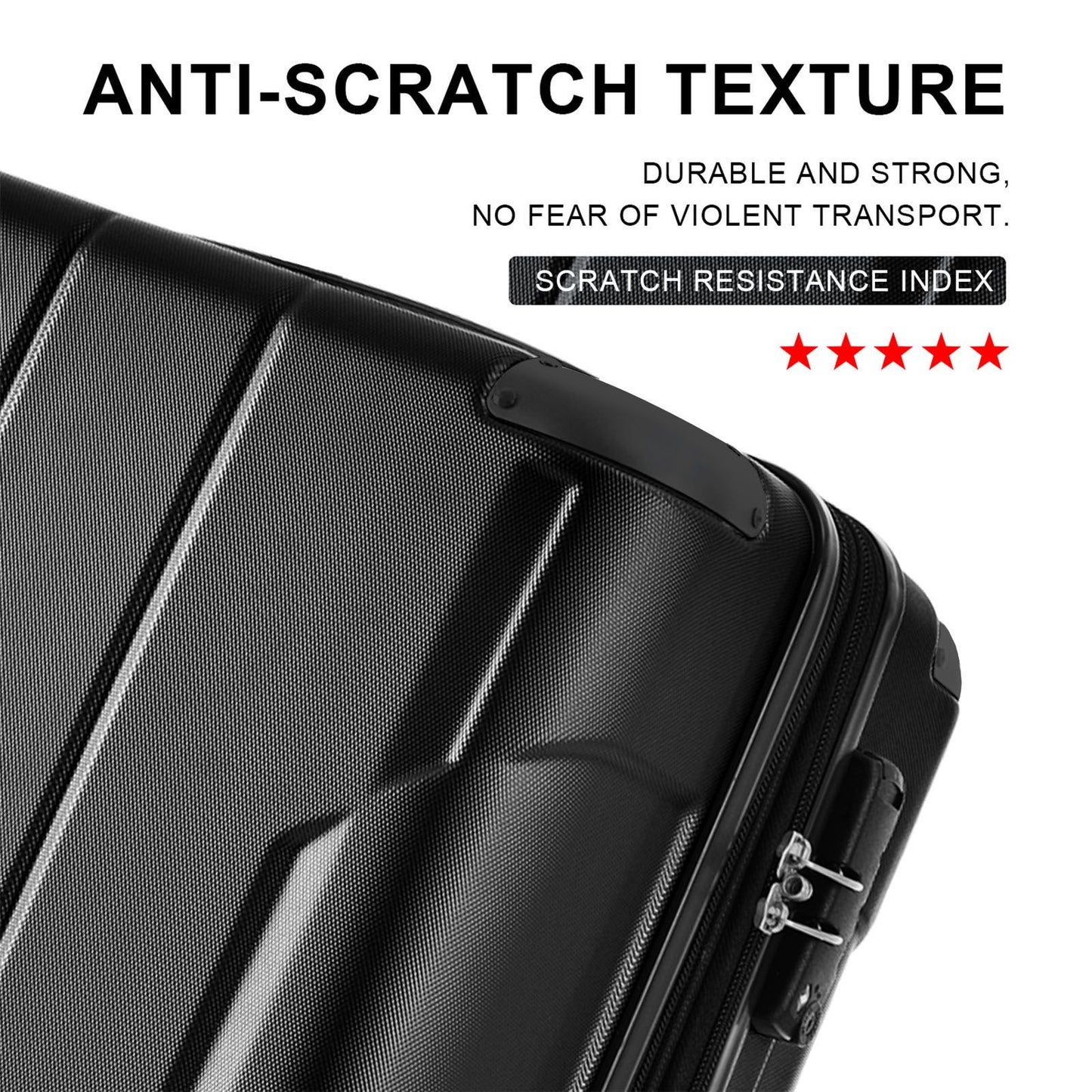 Hardshell Luggage Spinner Suitcase with TSA Lock Lightweight Expandable 28'' (Single Luggage)