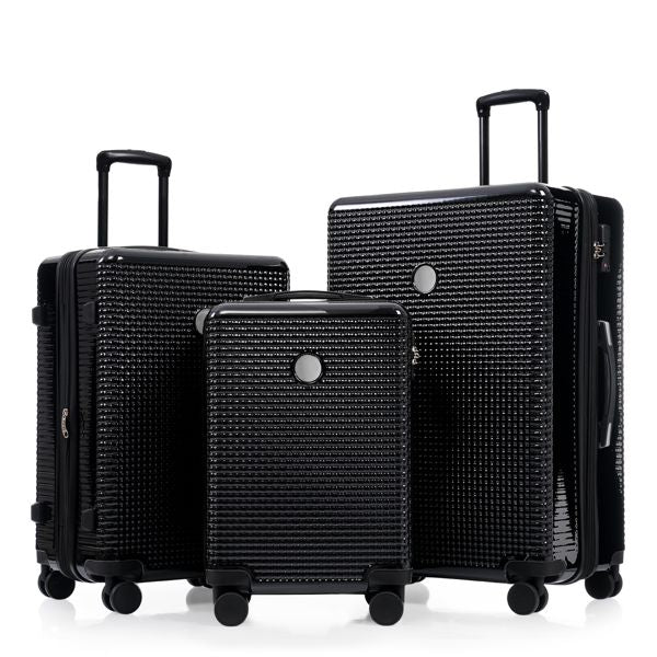 Luggage Sets 3 Piece Hardshell Suitcases with Wheels, Lightweight Expandable Travel Luggage with TSA Lock, Carry-on, Checked Luggage(20inch 24inch 28inch)