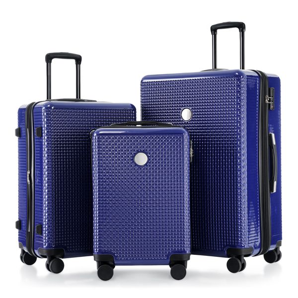 Luggage Sets 3 Piece Hardshell Suitcases with Wheels, Lightweight Expandable Travel Luggage with TSA Lock, Carry-on, Checked Luggage(20inch 24inch 28inch)