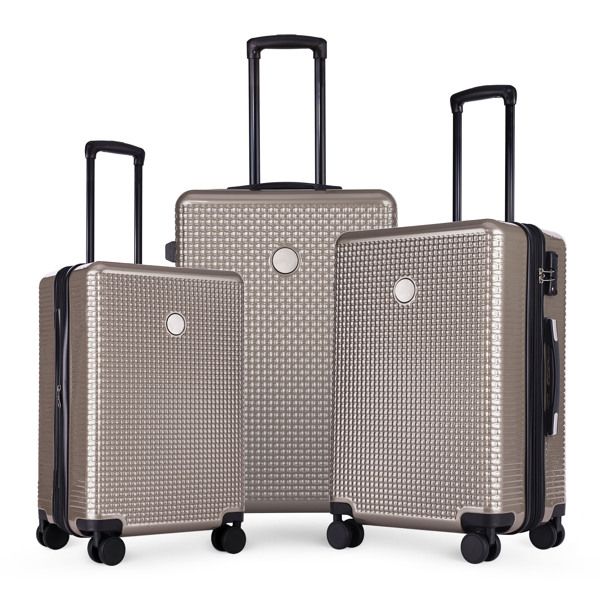 Luggage Sets 3 Piece Hardshell Suitcases with Wheels, Lightweight Expandable Travel Luggage with TSA Lock, Carry-on, Checked Luggage(20inch 24inch 28inch)