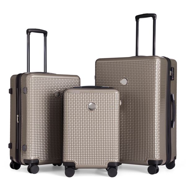 Luggage Sets 3 Piece Hardshell Suitcases with Wheels, Lightweight Expandable Travel Luggage with TSA Lock, Carry-on, Checked Luggage(20inch 24inch 28inch)