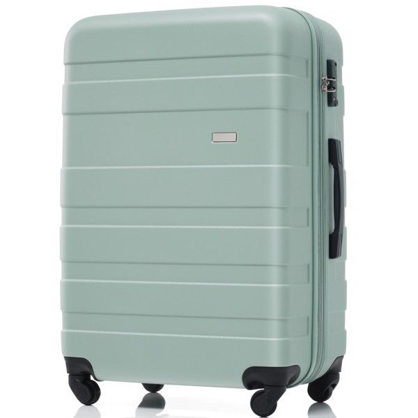 Luggage Sets New Model Expandable ABS Hardshell 3pcs Clearance Luggage Hardside Lightweight Durable Suitcase sets Spinner Wheels Suitcase with TSA Lock 20''24''28''( Green)